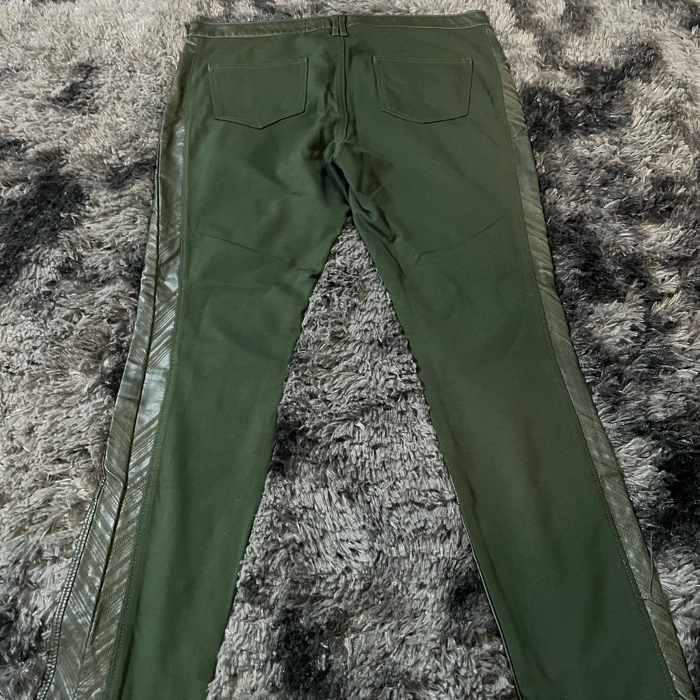 Pilcro and the letter‎ press green pleather front pants woman’s 32 - Picture 10 of 13